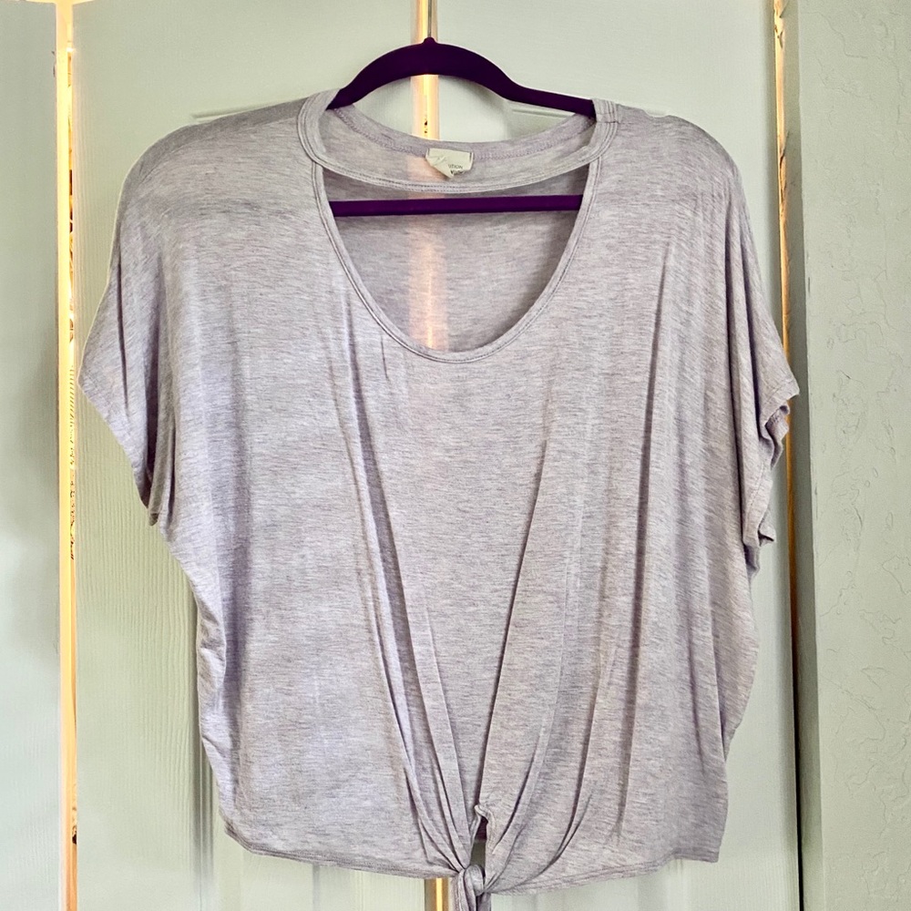 Tie top with choker and tie front